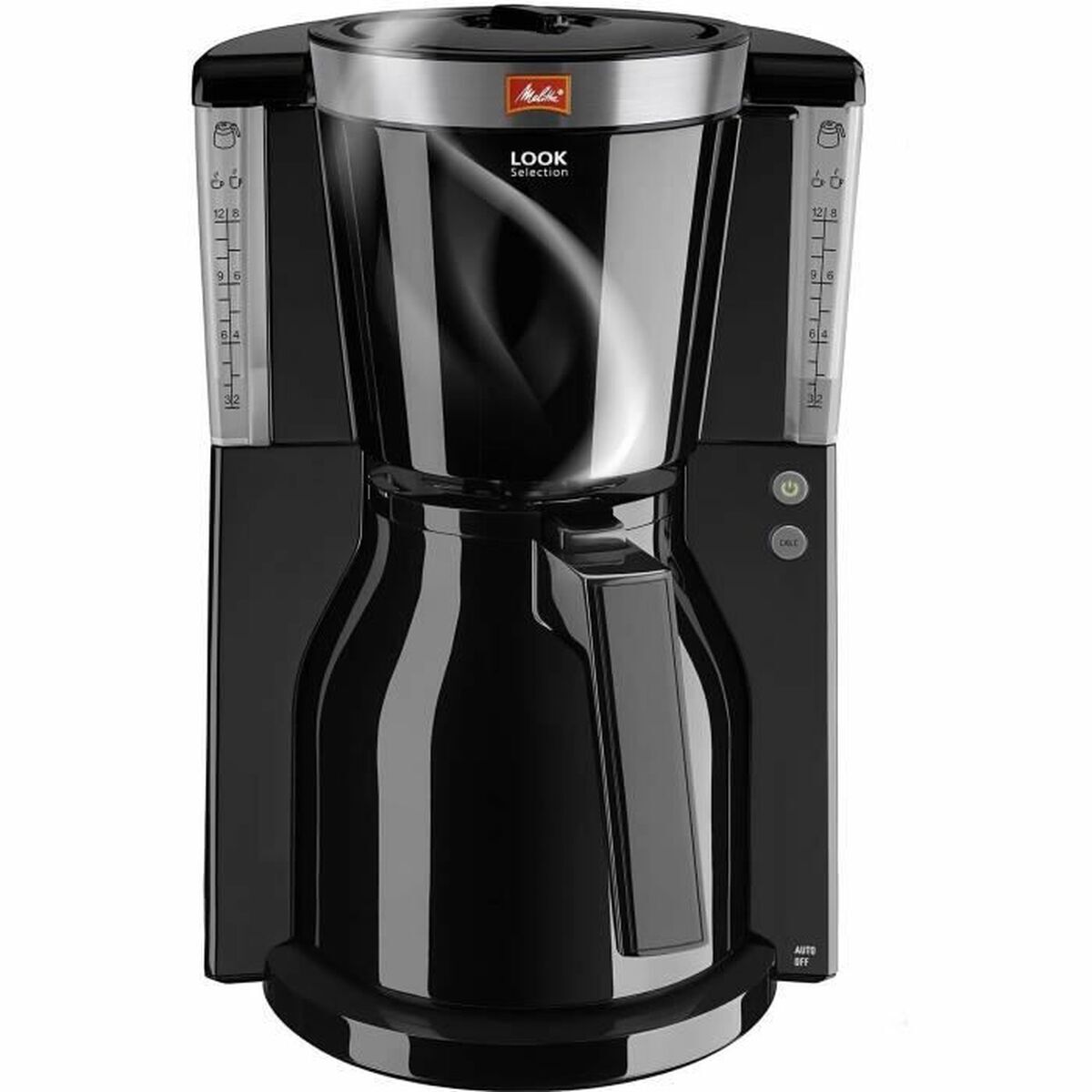 Caffettiera Americana Melitta LOOK IV THERM SELECTION 1011-12 Nero Acciaio 10