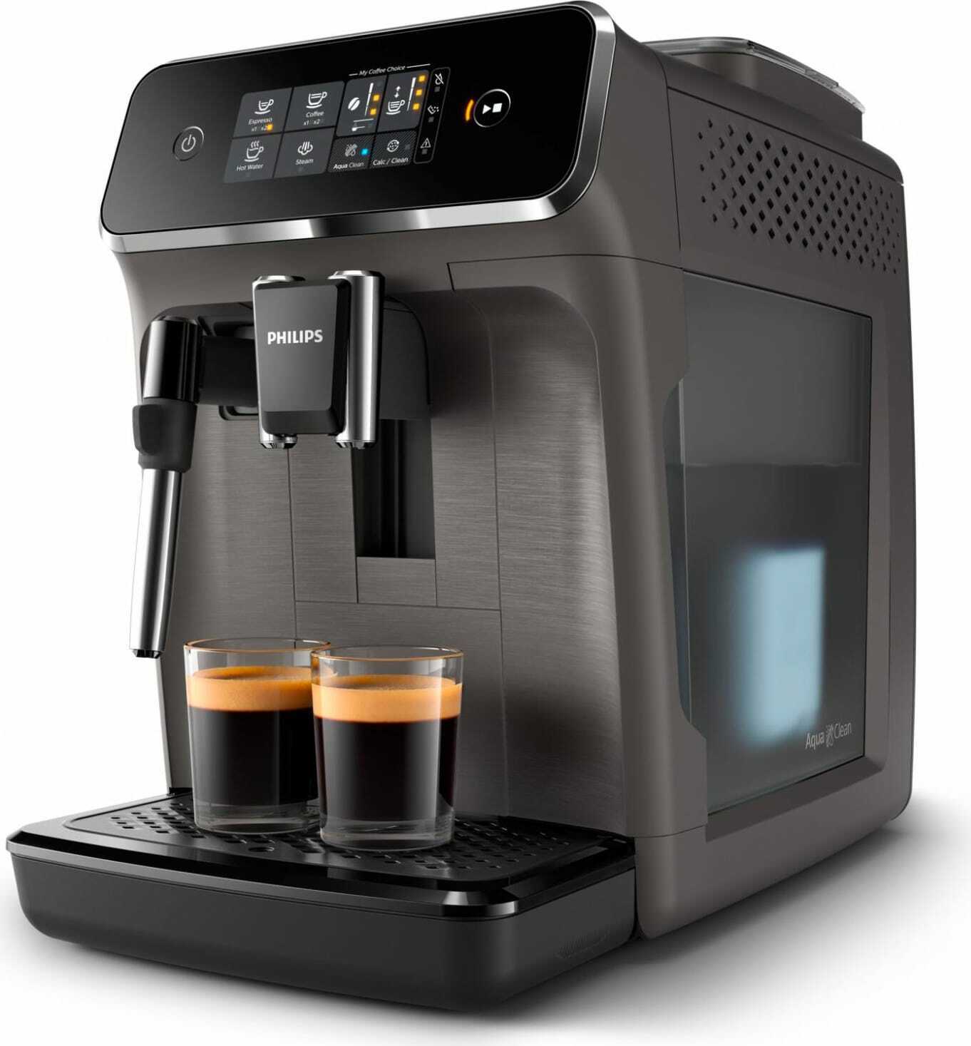 Philips Macchina Caffè Automatica Espresso con Macinacaffè Nero EP2224/10