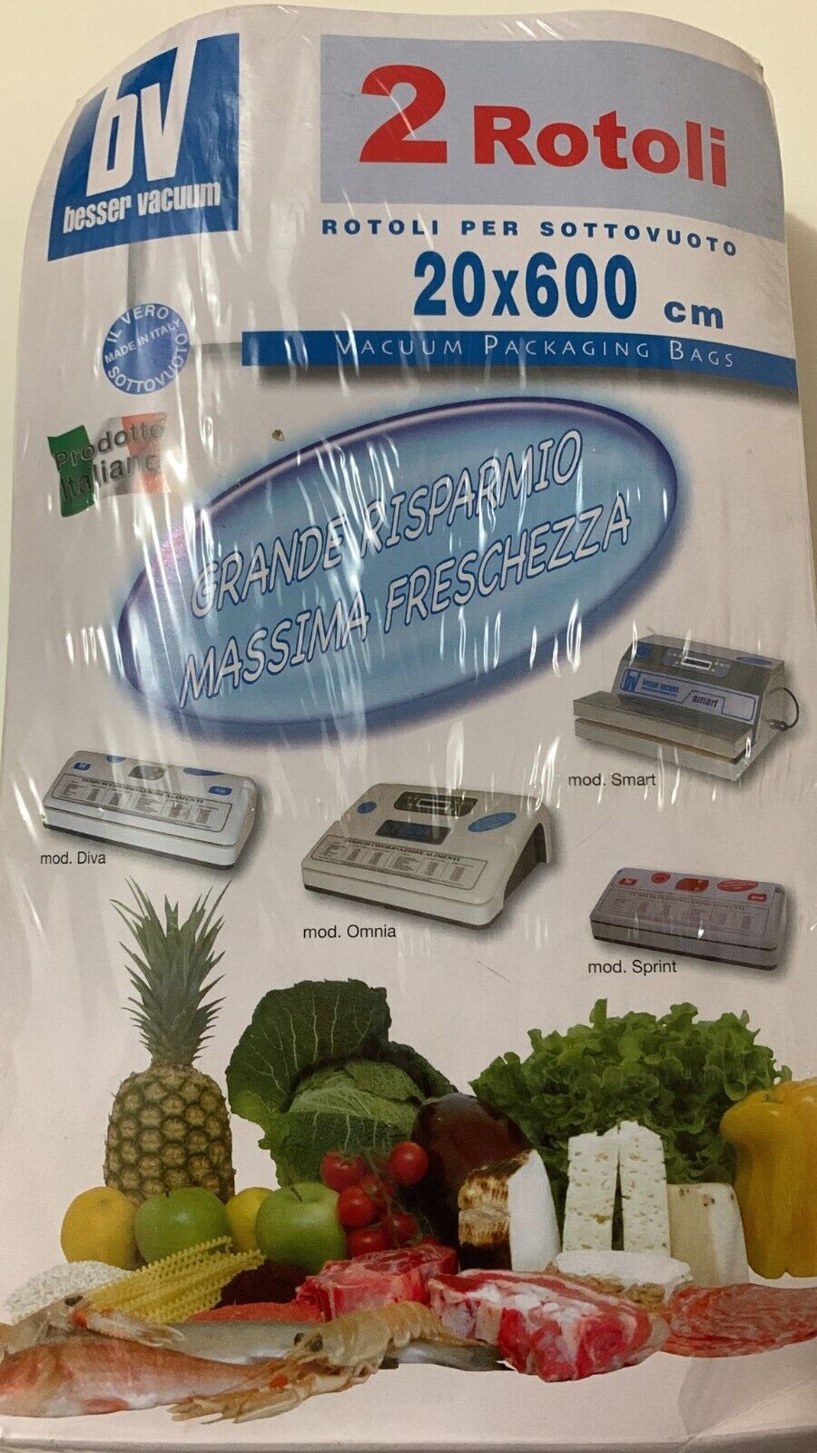 Buste Sacchetti Rotoli Sottovuoto x Alimenti Besser Vacuum originali Made Italy