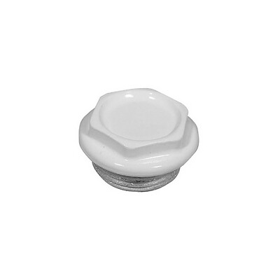 Tappo Cieco Dx / Sx Zincato Verniciato Per Radiatori Fl 42 - 1" Sx Bianco