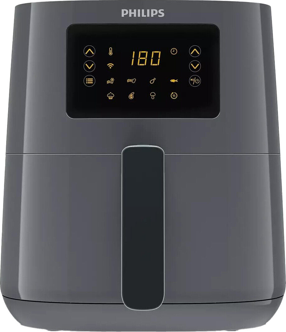 Philips Friggitrice ad Aria 4 Litri 1400W Grigio Nero Serie 5000 HD9255/60