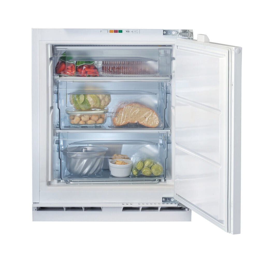 HOTPOINT HABUFZ011 CONGELATORE VERTICALE INCASSO 91 LITRI STATICO BIANCO CE. E