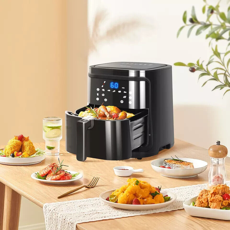 AIGOSTAR FRIGGITRICE AD ARIA SMART WI-FI FRIGGE  SENZA OLIO  7 LITRI 1900W NERO