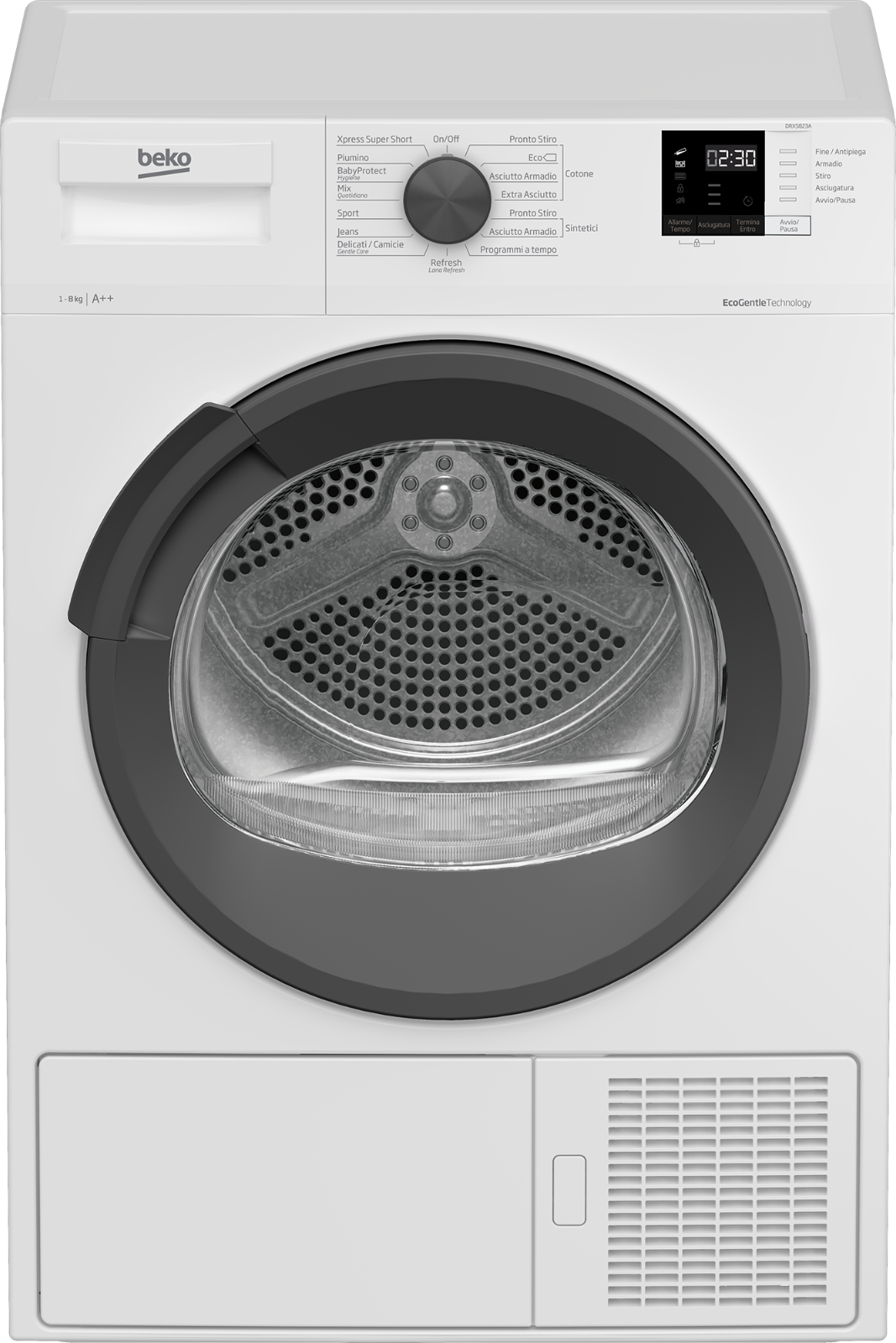 ASCIUGATRICE BEKO DRXS823A SLIM 8KG CLASSE A++