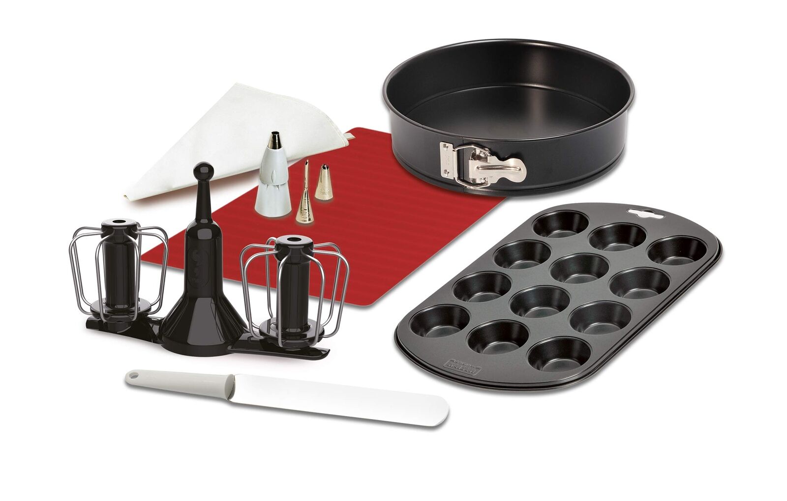 Krups XF5560 Prep&Cook Set di Accessori Nero/Bianco/Rosso