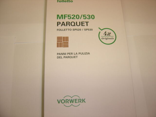 Vorwerk Folletto 4 panni Parquet per SP520-SP530 PULILAVA originali