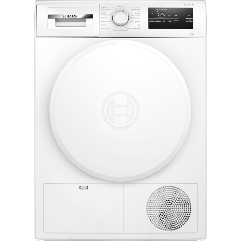 BOSCH WTH83208II ASCIUGATRICE A POMPA DI CALORE 8KG CLASSE A++