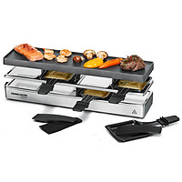 ROMMELSBACHER RC 800 Raclette795W rechteckig sw/si RC800 RC 800