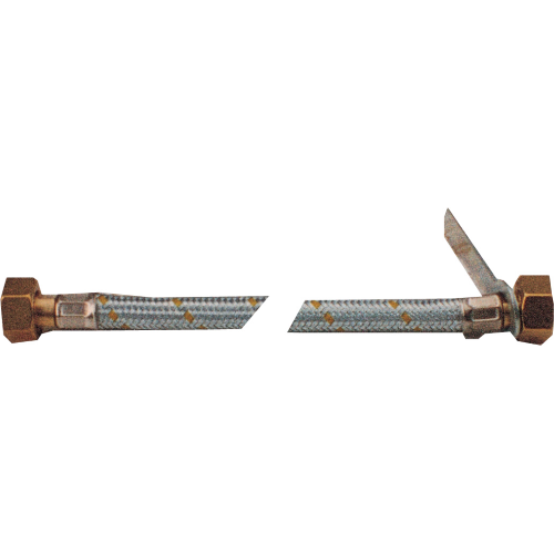 tubo flessibile per centraline gas 50 cm FF 1/2" in acciaio zincato
