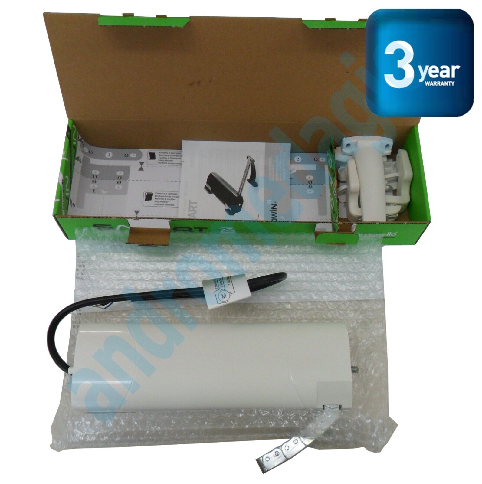 SMART 200N 24V BIANCO Attuatore a catena per finestre a vasistas e a sporgere