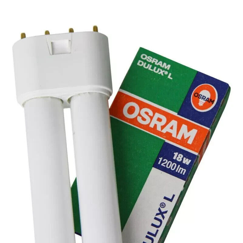 OSRAM DULUX L 18W/840/21 4 PIN 2G11 LAMPADINA CFL LUCE BIANCA 4000K FLUORESCENTE