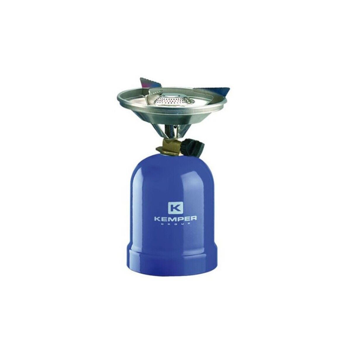 Fornello Gas Kemper 2200W Acciaio Fornello Campeggio per Cartuccia Gas 190g