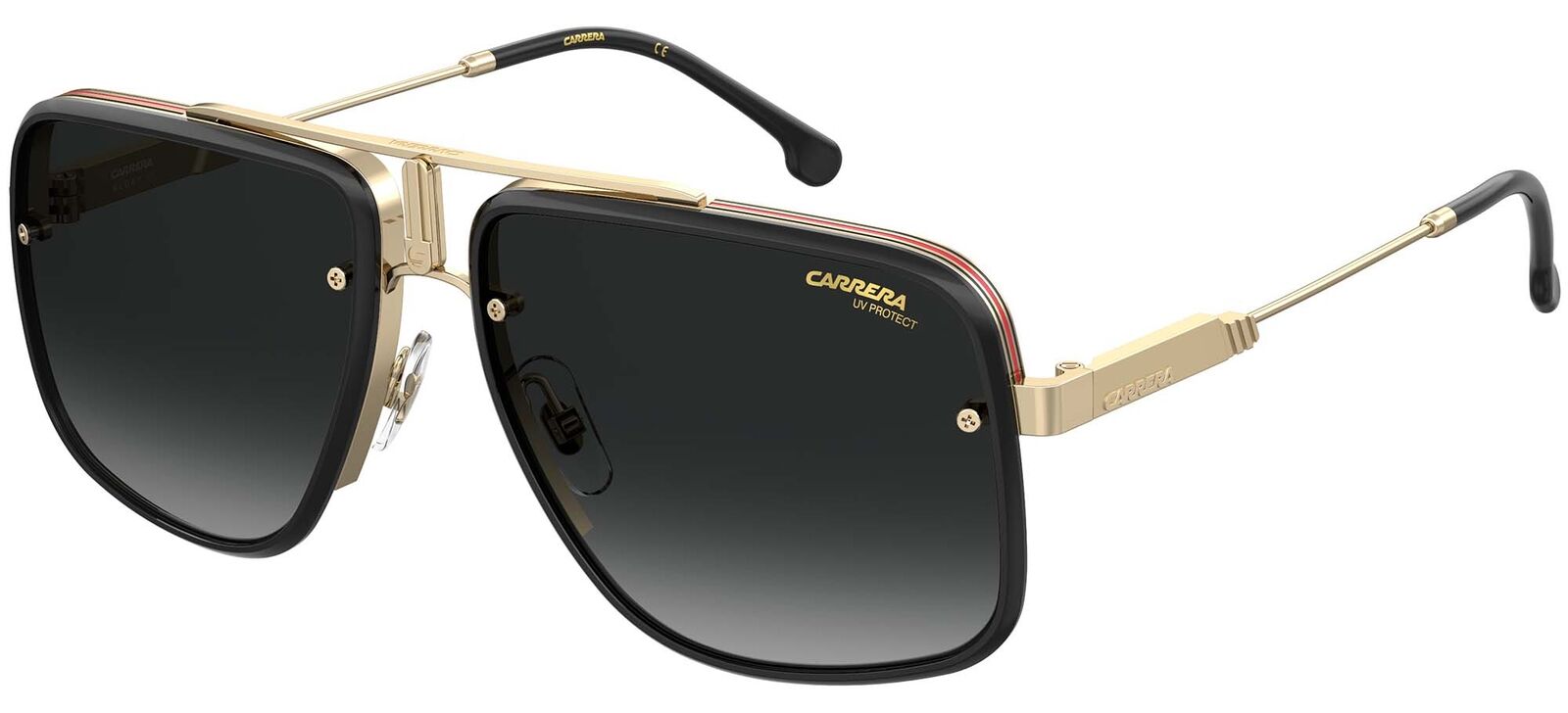 Occhiali da Sole Carrera CA GLORY II BLACK ON GOLD/GREY SHADED 59/18/145 uomo