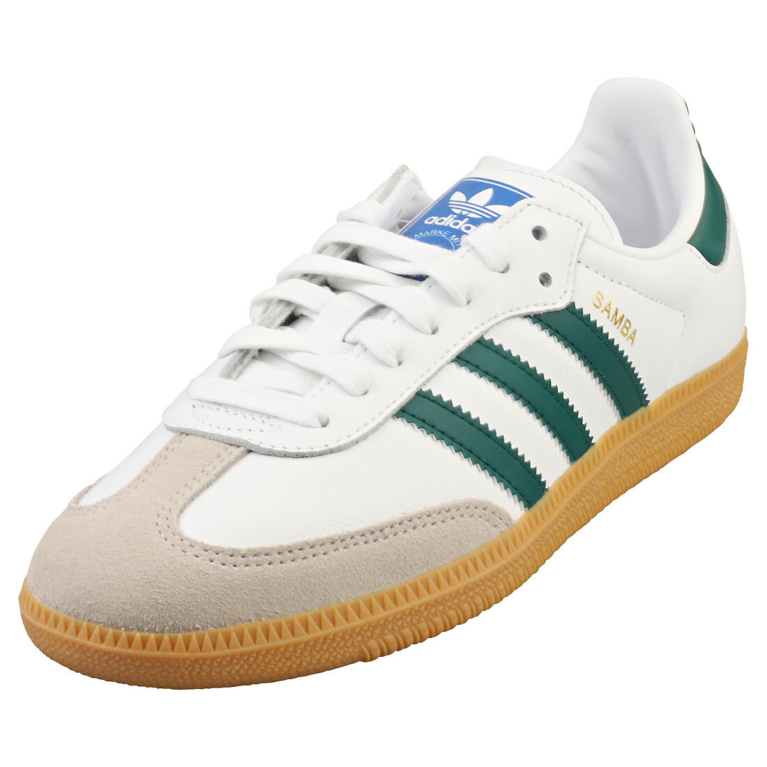 adidas Samba OG Donna - Sneakers Moda Pelle e Sintesi Bianco Verde - 43 1/3 EU