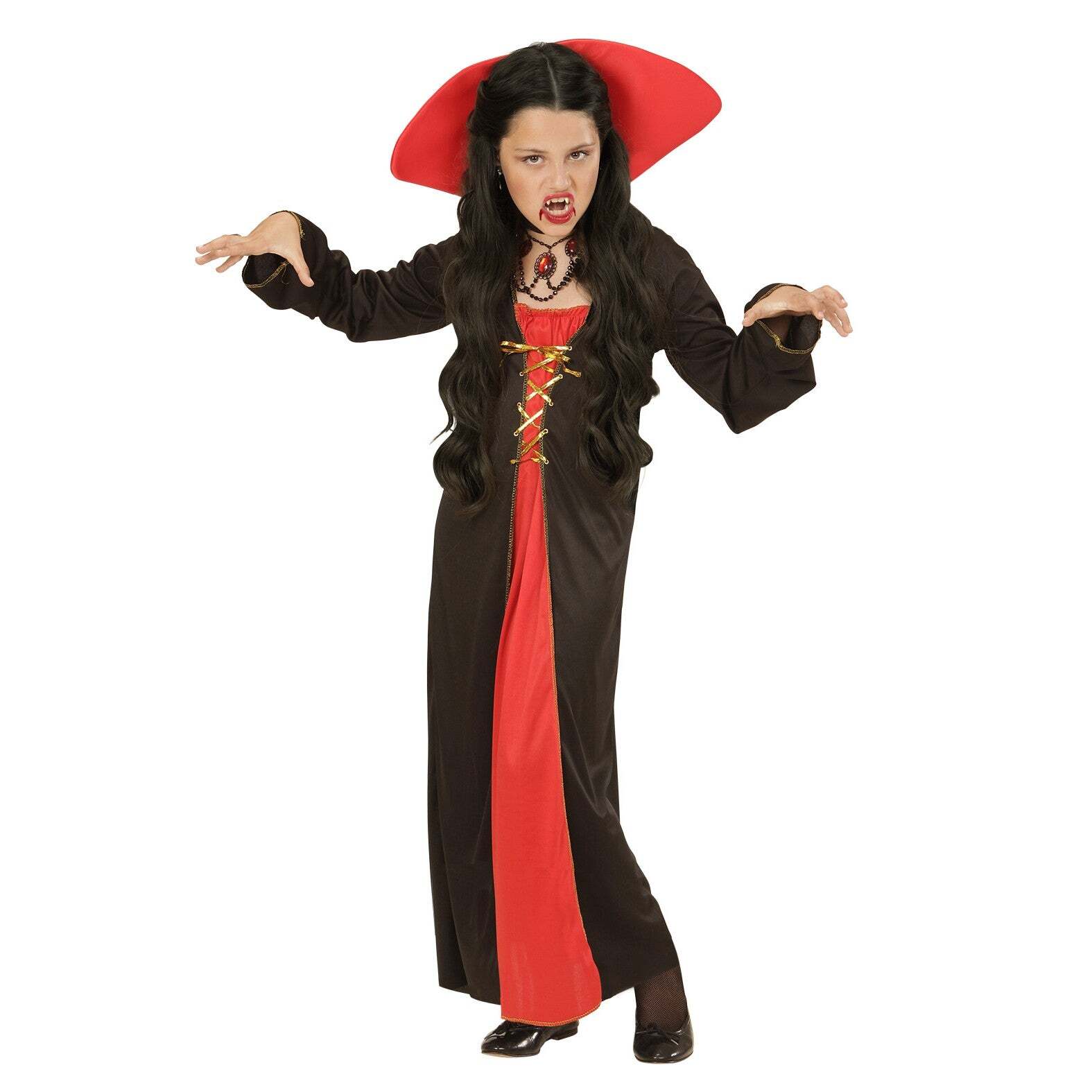 COSTUME VAMPIRESSA VITTORIANA 11-13 ANNI