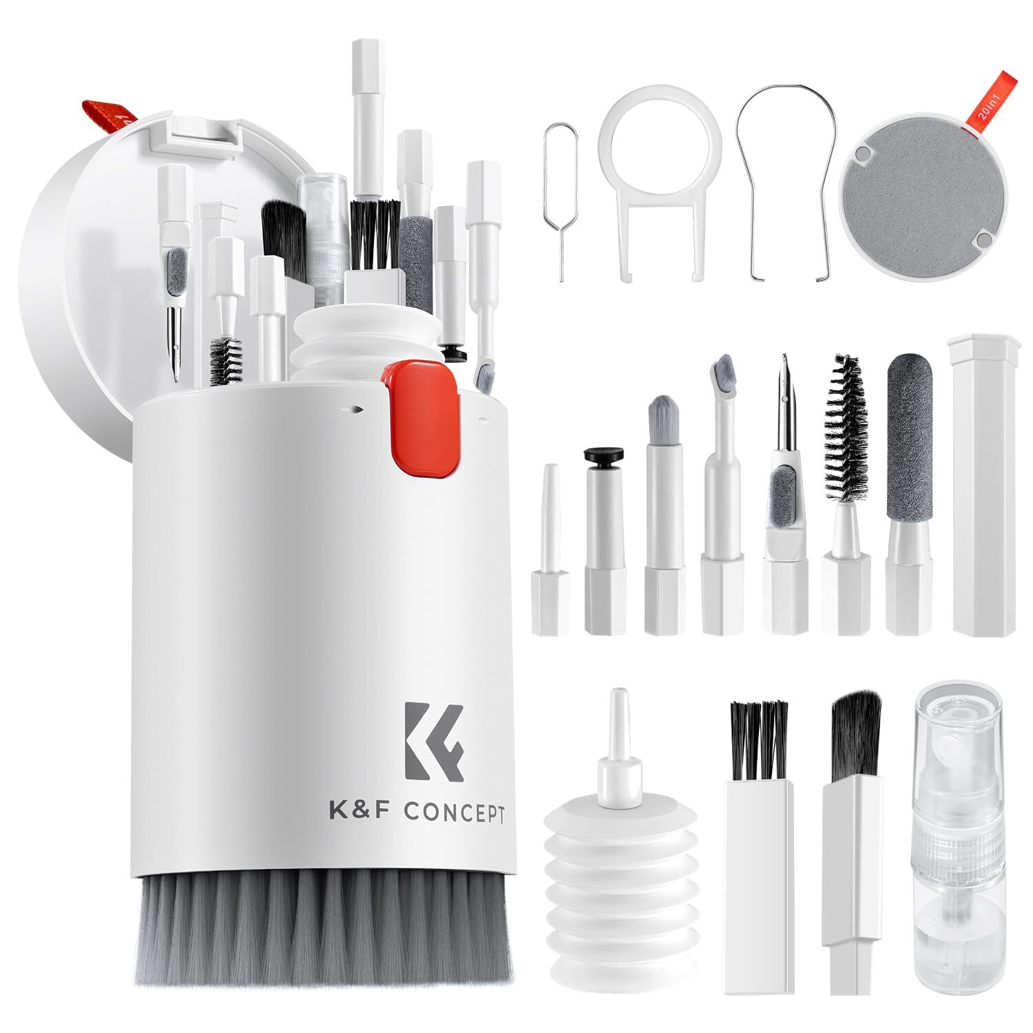 K&F Concept 20 in 1 Kit Pulizia Elettronica Multifunzionale Portatile-Pulizia...