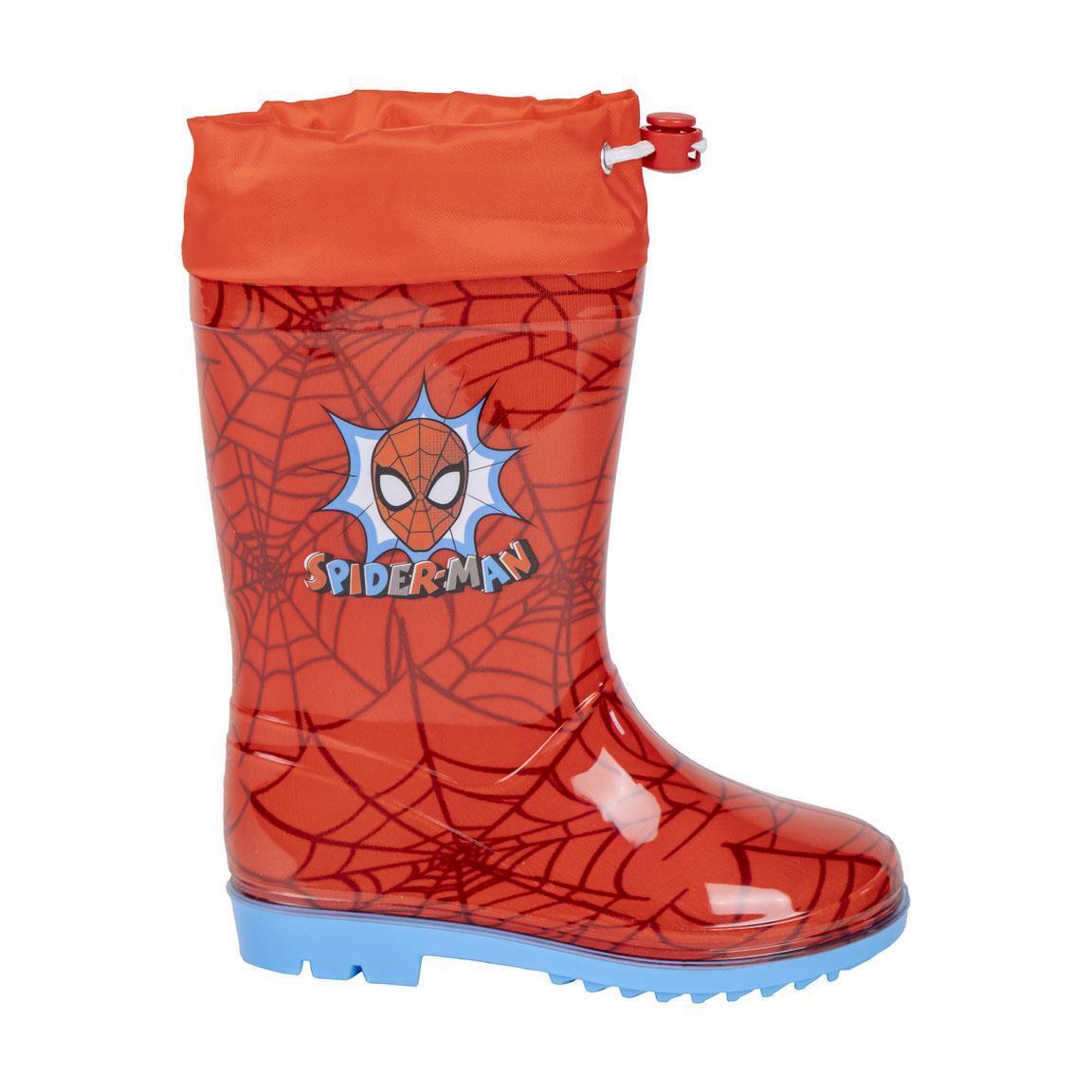 Stivali Da Pioggia Pvc Spider-Man ROSSO - T024 | BAMBINO CERDà