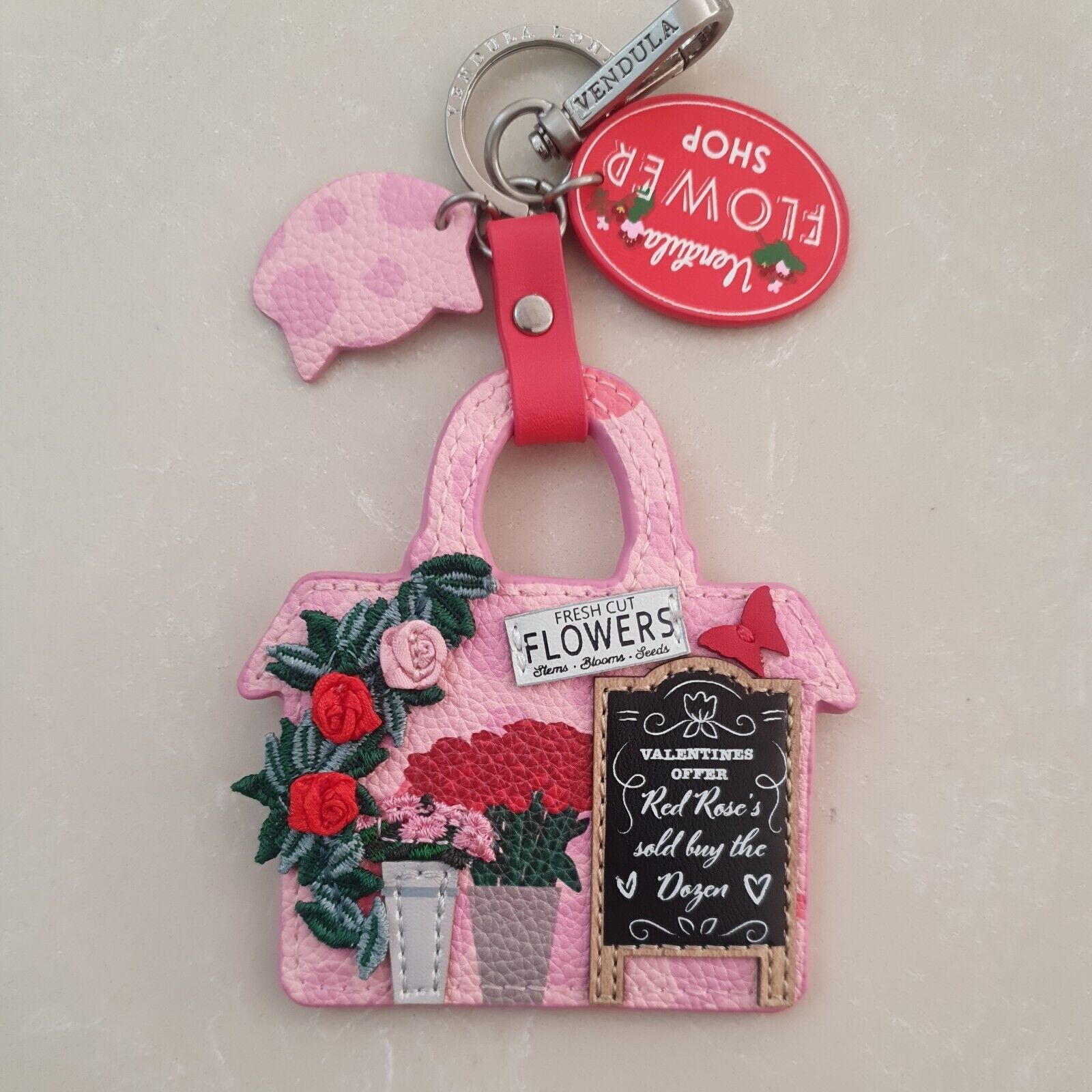 Portachiavi  Key Charm The Flower Shop - Pink Edition - Vendula London