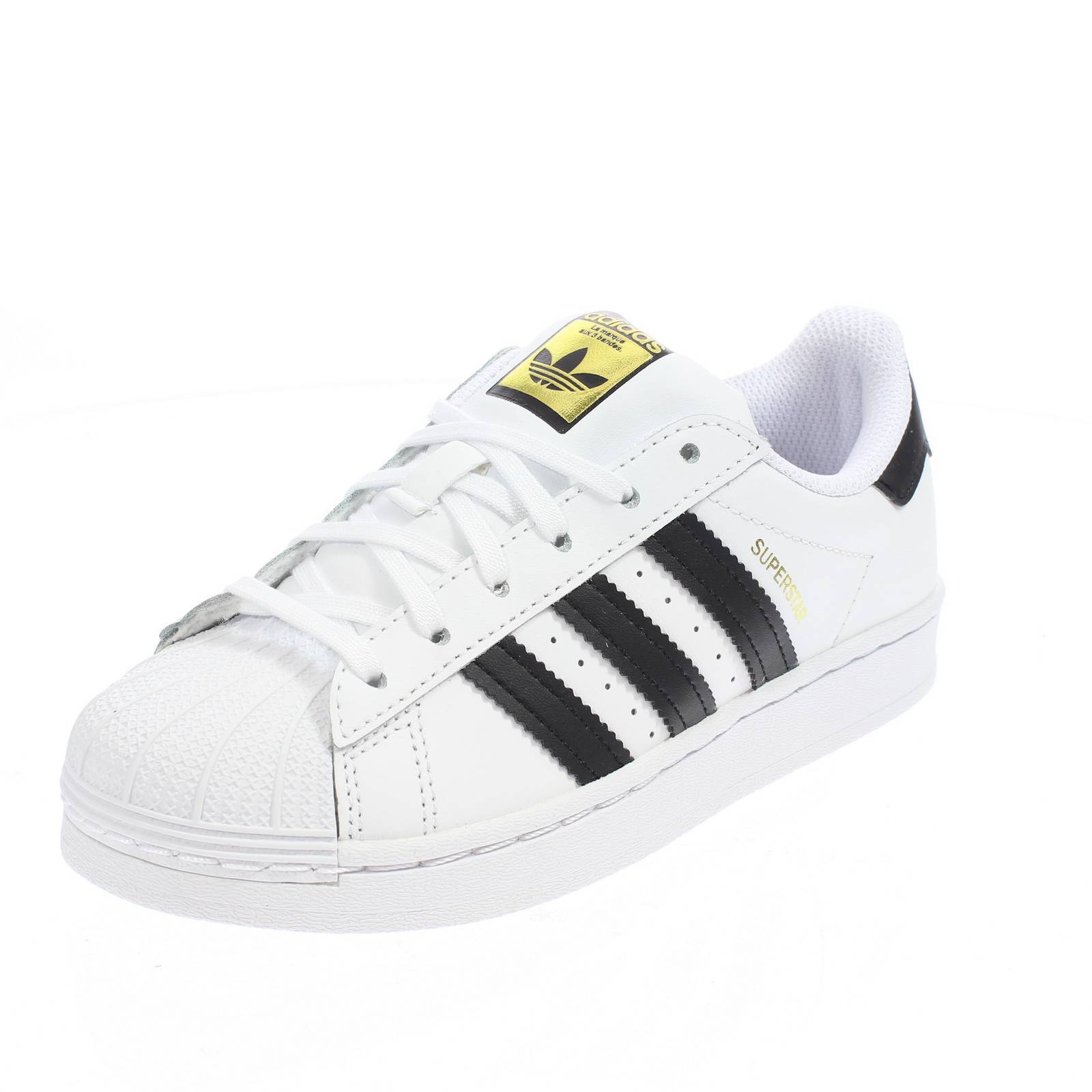 Adidas Originals Superstar C Bianco - Taglia 34 [20.8cm] Scarpe Bambino Junior
