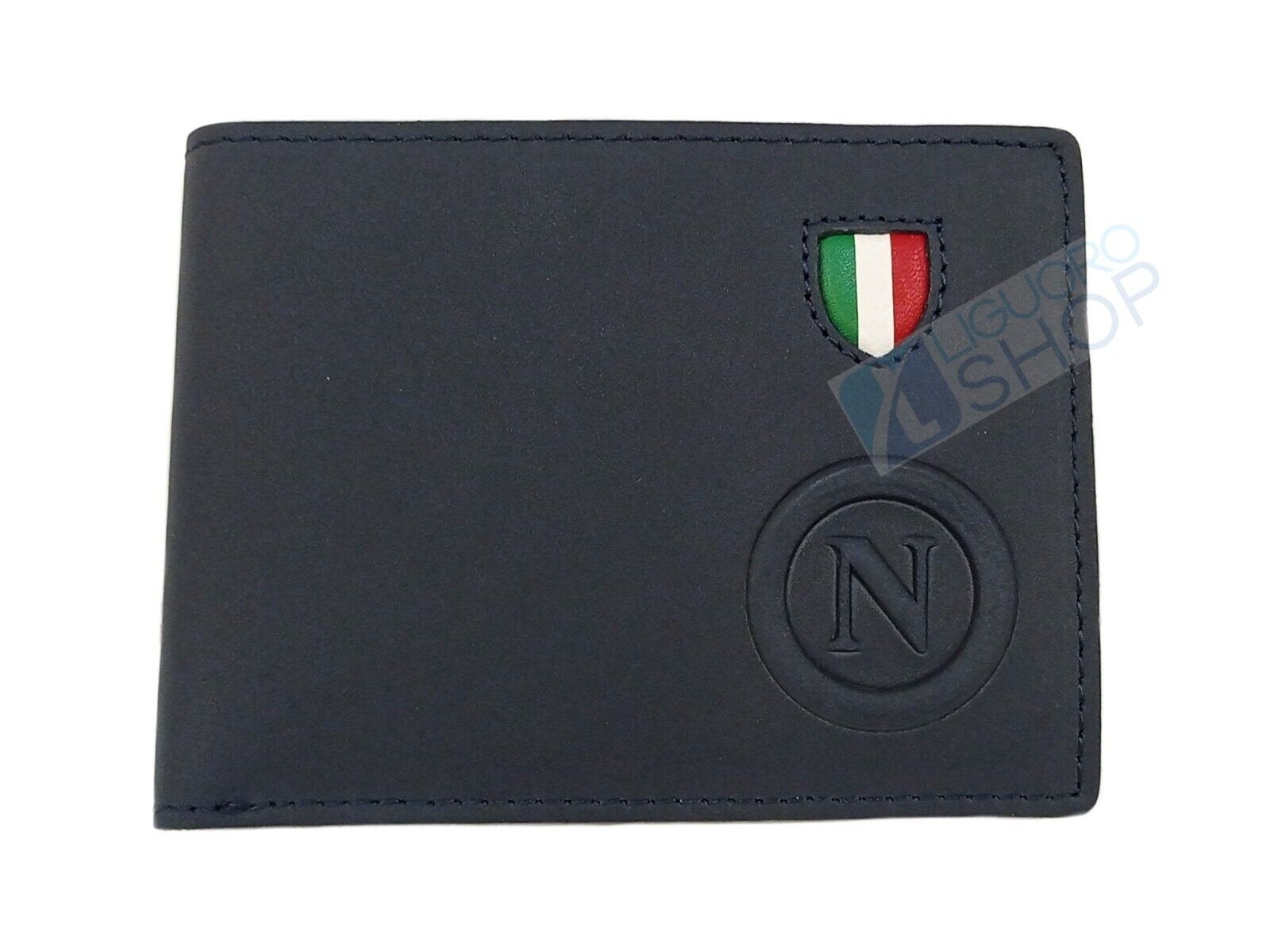 PORTAFOGLIO PELLE CALCIO NAPOLI CAMPIONE D'ITALIA 3° SCUDETTO PRODOTTO UFFICIALE