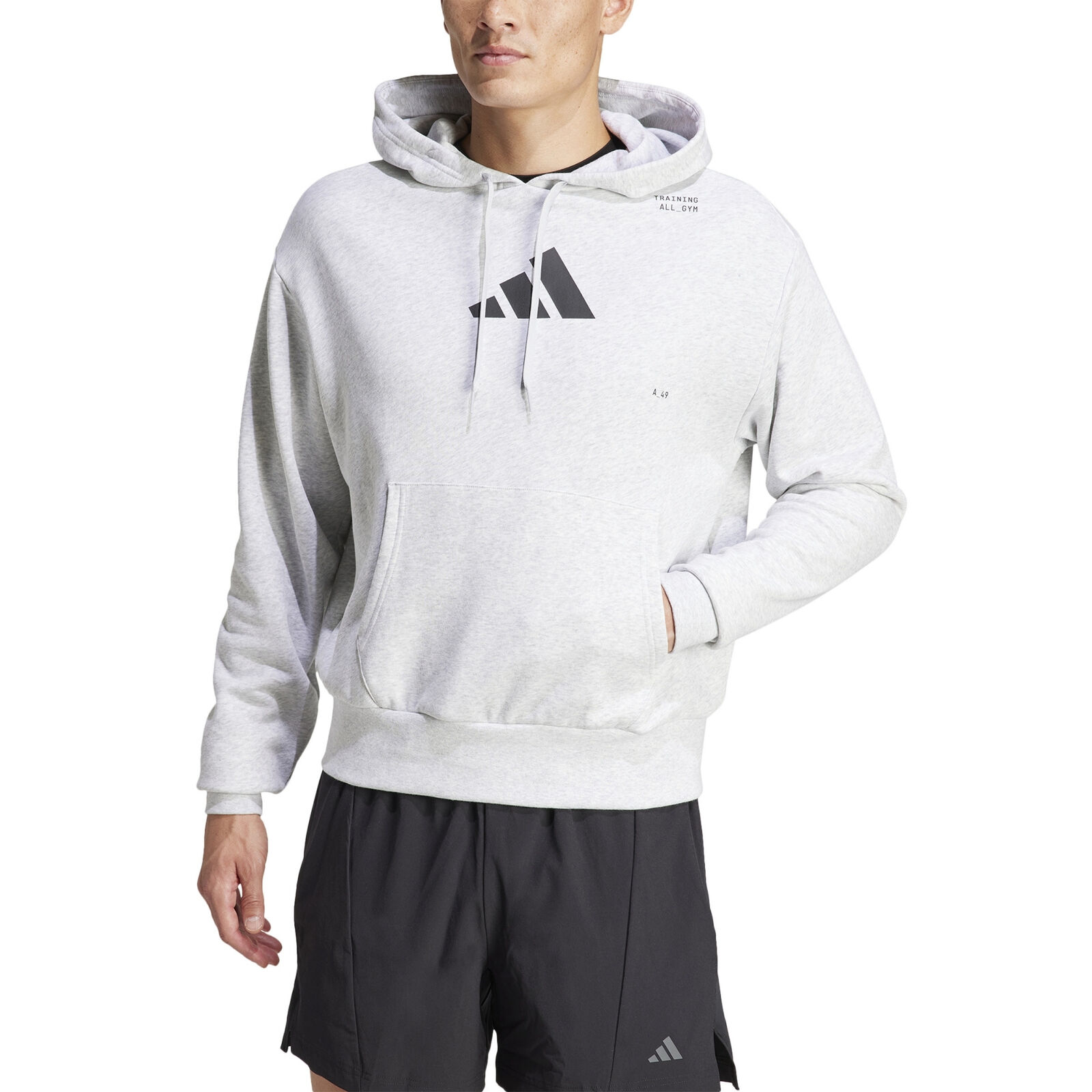 Adidas Felpa con Cappuccio Gym Pump Cover Grigia Taglia S Codice IS7104