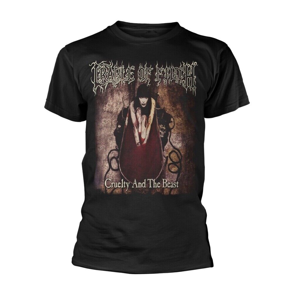 CRADLE OF FILTH - CRUELTY AND THE BEAST (2021) BLACK T-Shirt, Front & Back Print