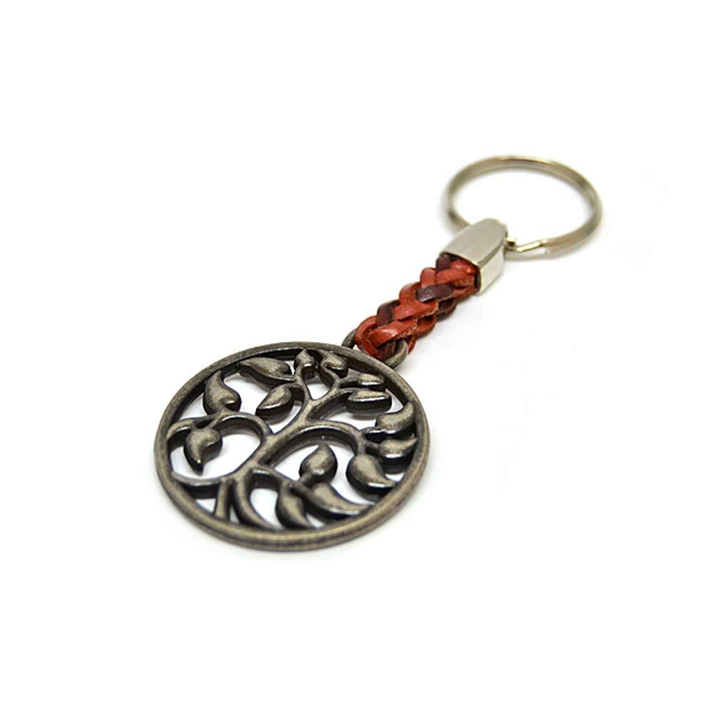 Claro Schmuck Ciondolo portachiavi portachiave albero della vita in pelle - u...