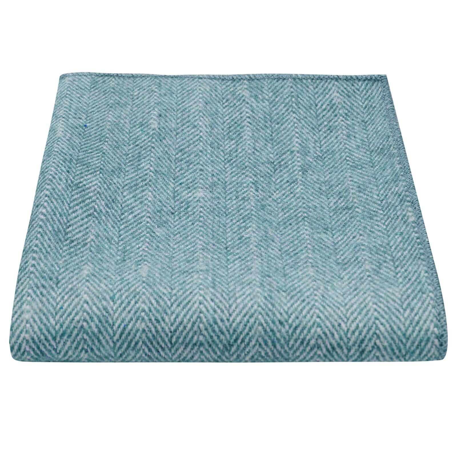 Fazzoletto In Herringbone Blu Acciaio