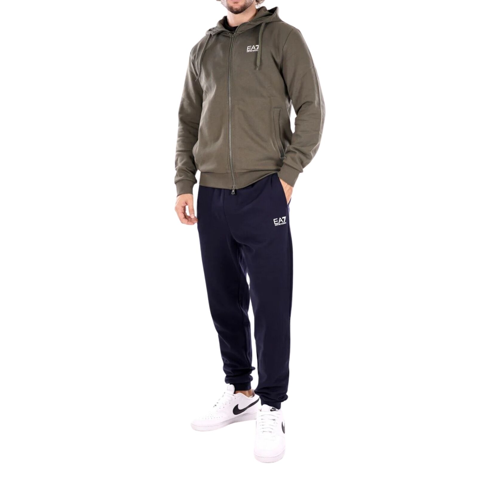 Ea7 Emporio Armani Tuta da Uomo Core Identity Verde Taglia S Codice 8NPV68PJV...