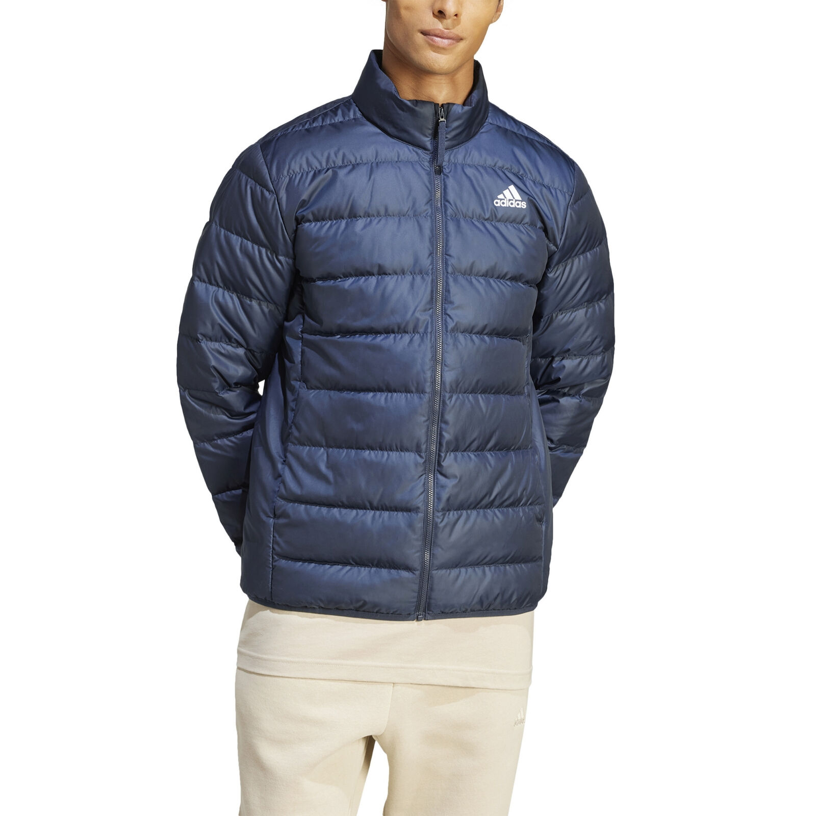 Adidas Piumino da Uomo Leggero Essentials Light Blu Taglia XL Codice IK3218