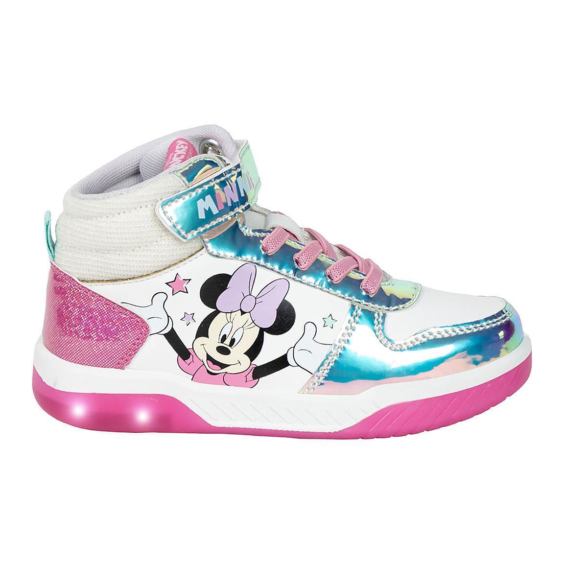 Scarpa Sportiva Suola Pvc Con Luci Minnie ARGENTO - T027 | FEMMINA CERDà