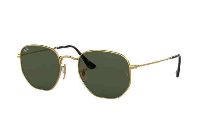 Ray-Ban RB3548N 001 51-21 Occhiali da Sole - Oro/Verde