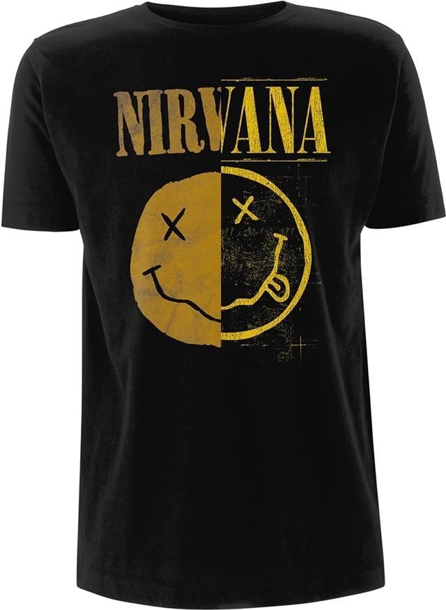 Abbigliamento Nirvana: Spliced Smiley (T-Shirt Unisex Tg. M)