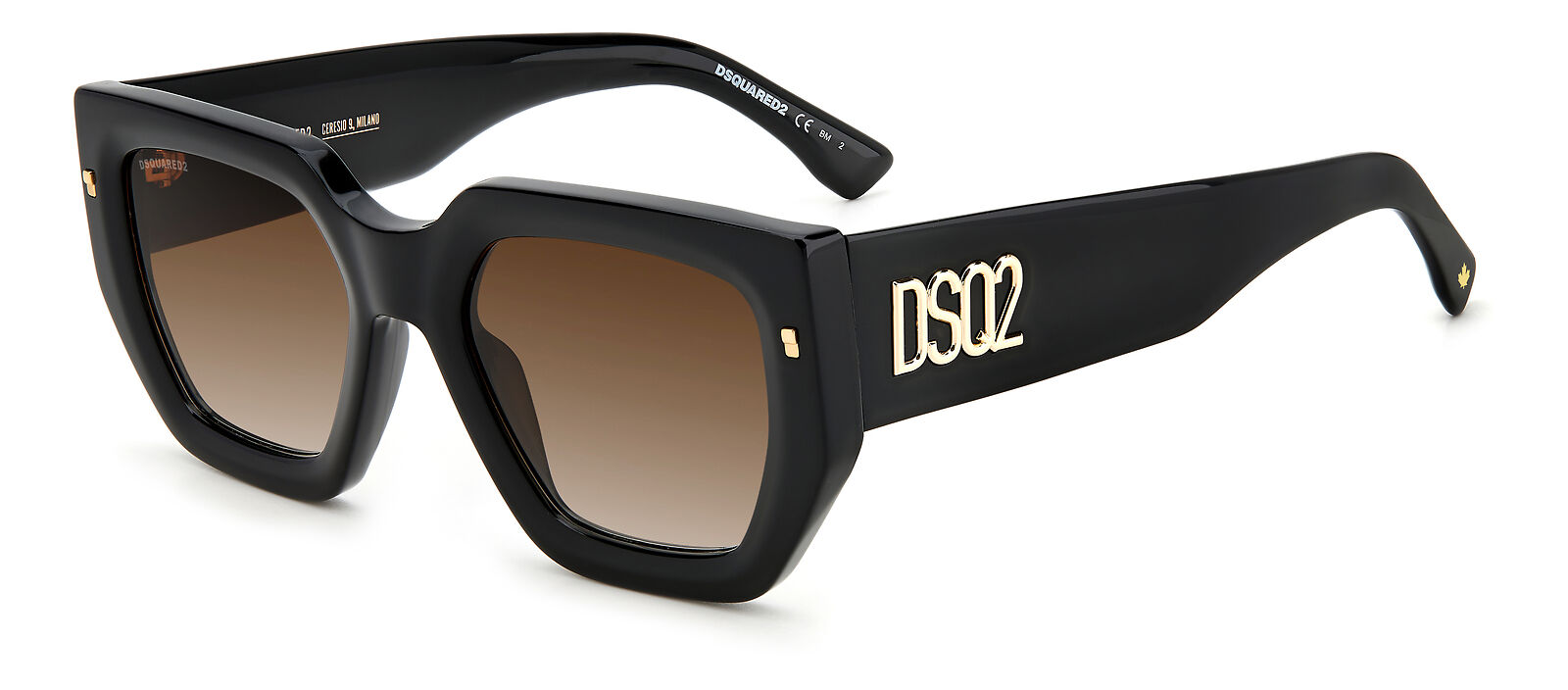 Occhiali da Sole DSQUARED2 D2 0031/S 2M2 BLACK GOLD 53/21/145 Unisex