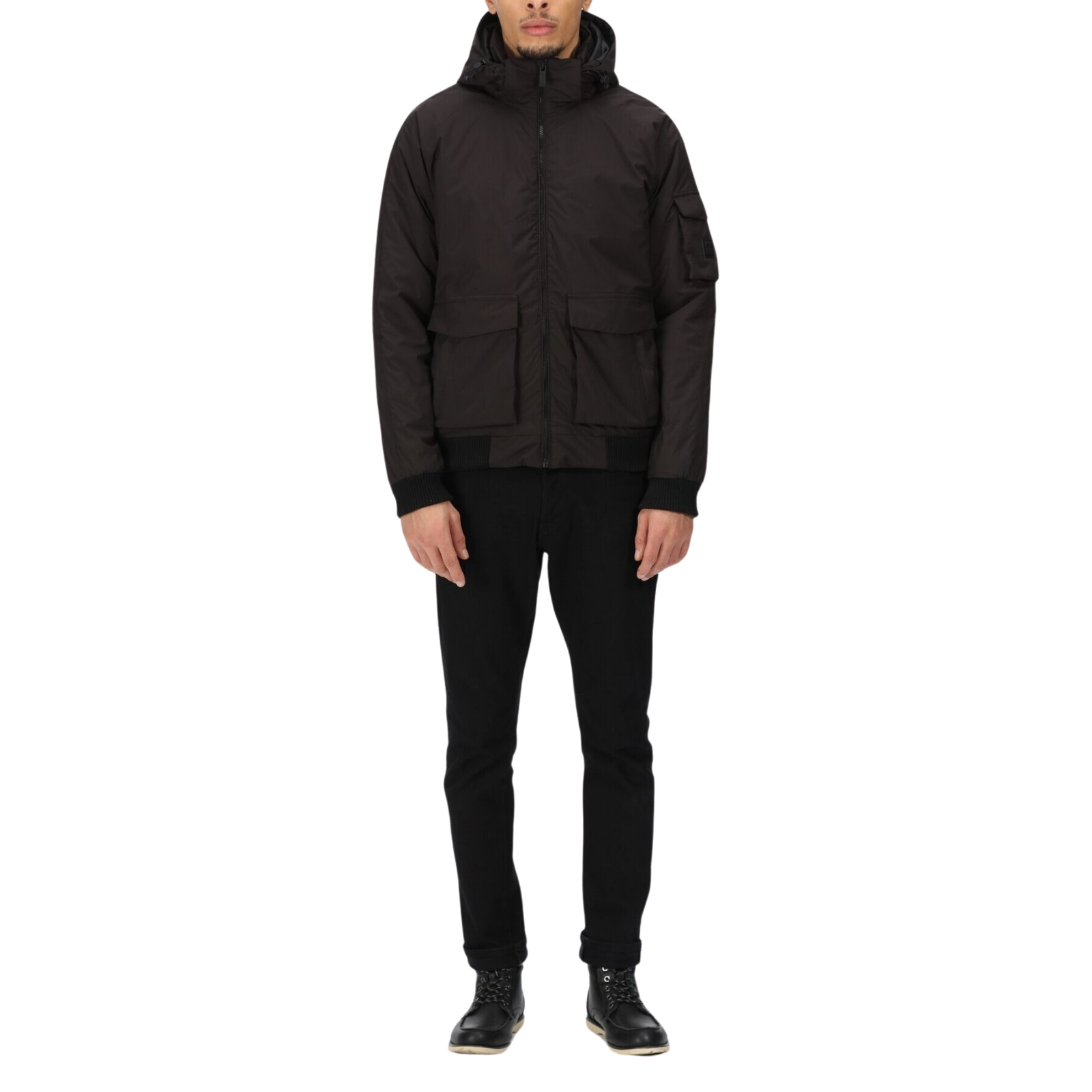 Regatta Giacca da Uomo Impermeabile Faizan Nero Taglia XXL Codice RMP332-800
