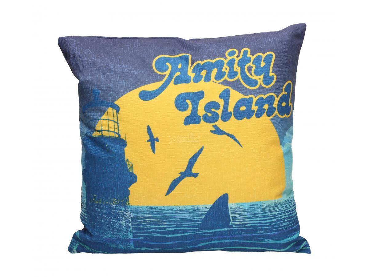Jaws Amity Island Square Cuscino Cuscino Sd Toys