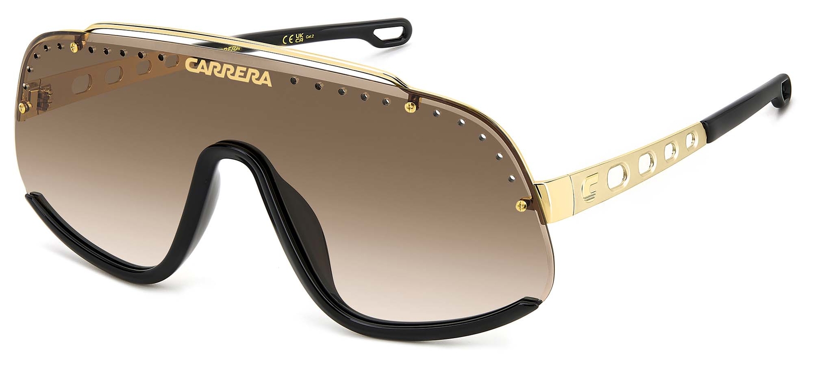 Occhiali da Sole Carrera FLAGLAB 16 BROWN GOLD/BLACK ANTIREFLEX 99/1/130 Unisex