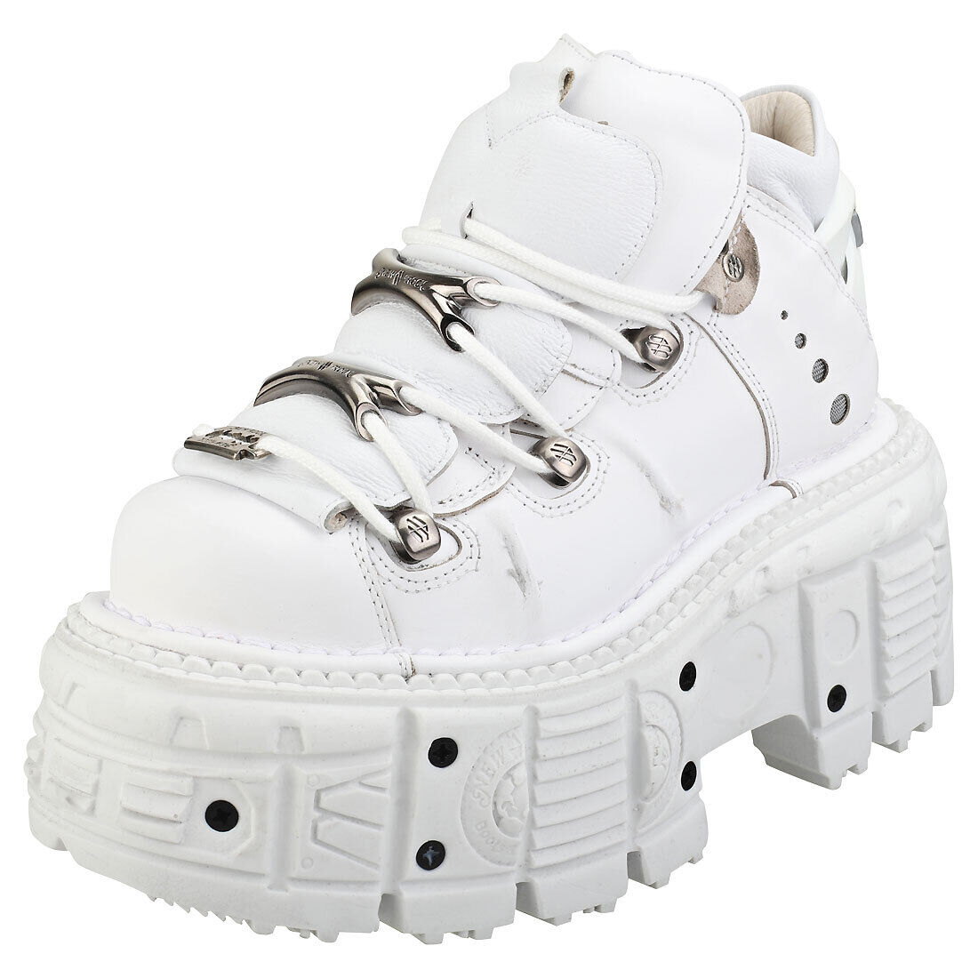 New Rock M-tank106-c1 Unisex White Scarpe Platform - 40 EU
