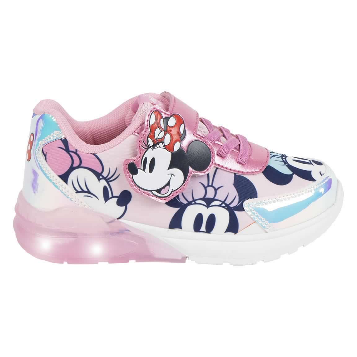 Scarpa Sportiva Suola Tpr Con Luci Minnie ROSA CHIARO - T027 | FEMMINA CERDà