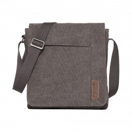 Borsa a tracolla Troop London Classic Canvas Charcoal TRP 219
