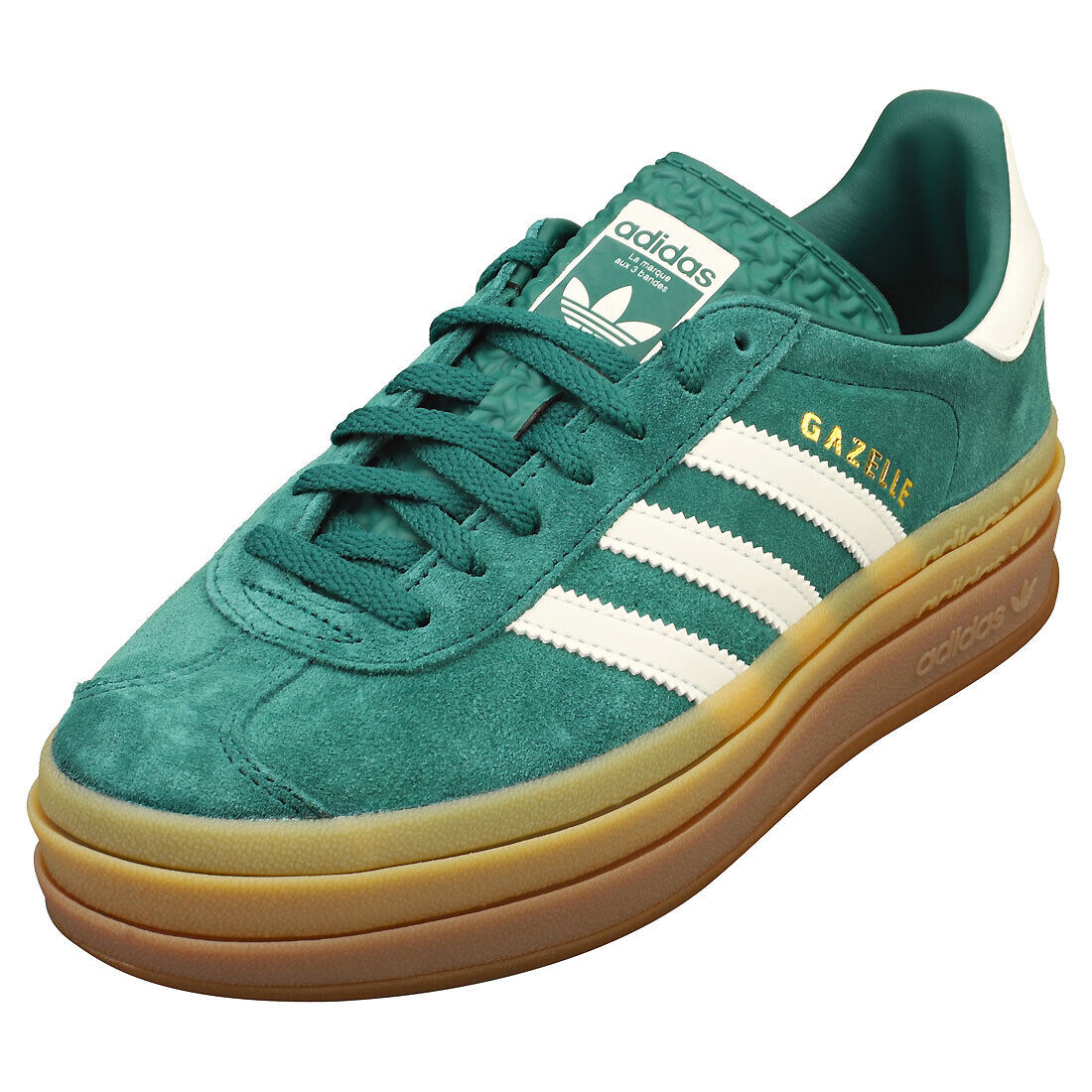 adidas Gazelle Bold Donne - Sneakers Moda in Pelle Verde Chiaro e Bianco - 38 EU