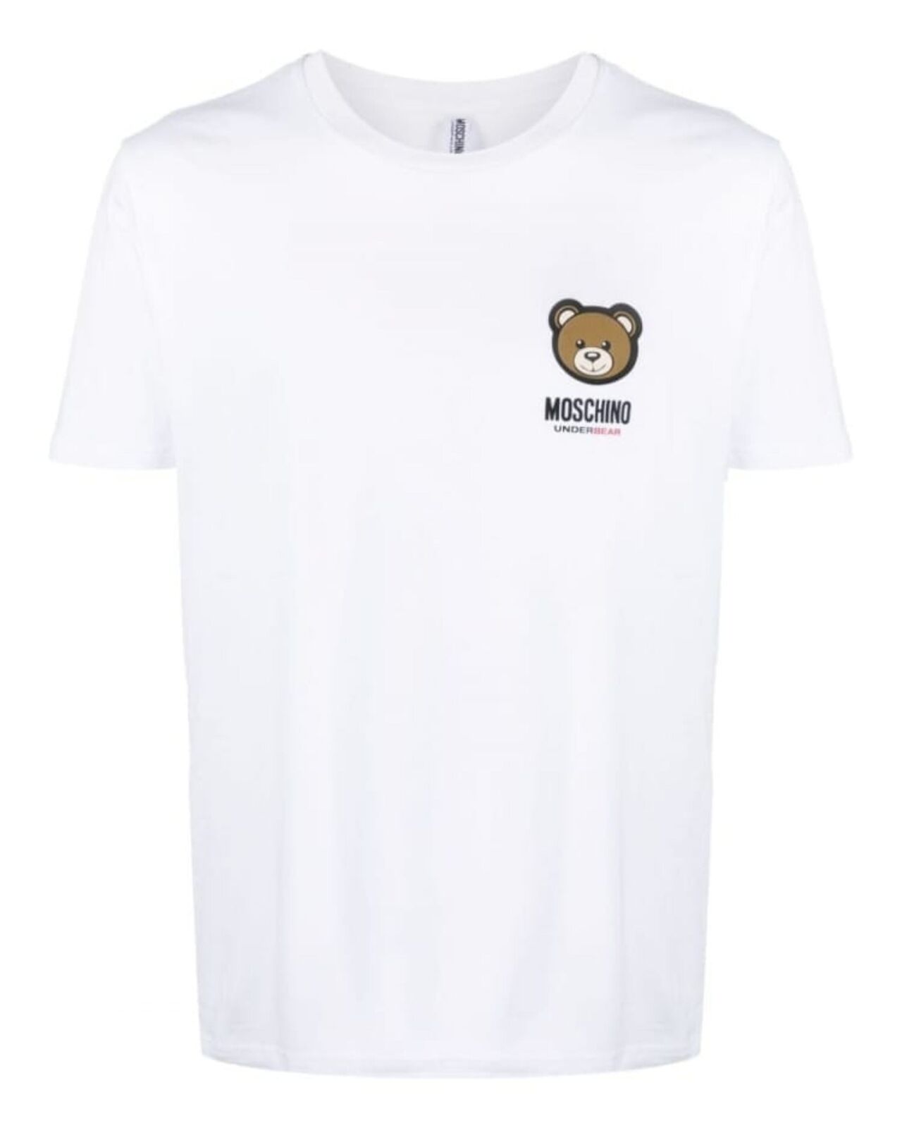 Maglietta T-Shirt Moschino Underbear A07884410 Uomo Cotone Bianco
