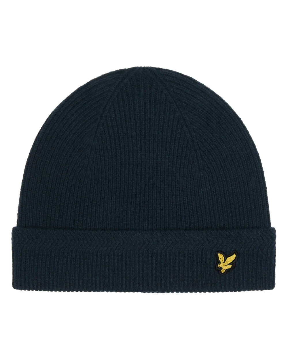 LYLE & SCOTT RICKED RIB BEANIE HAT DARK NAVY, NEW!