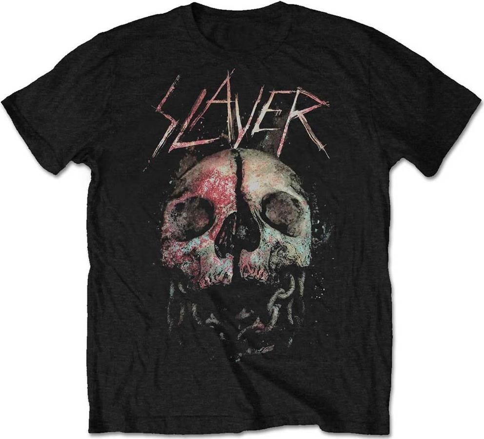 Abbigliamento Slayer - Cleaved Skull (T-Shirt Donna Tg. XL)