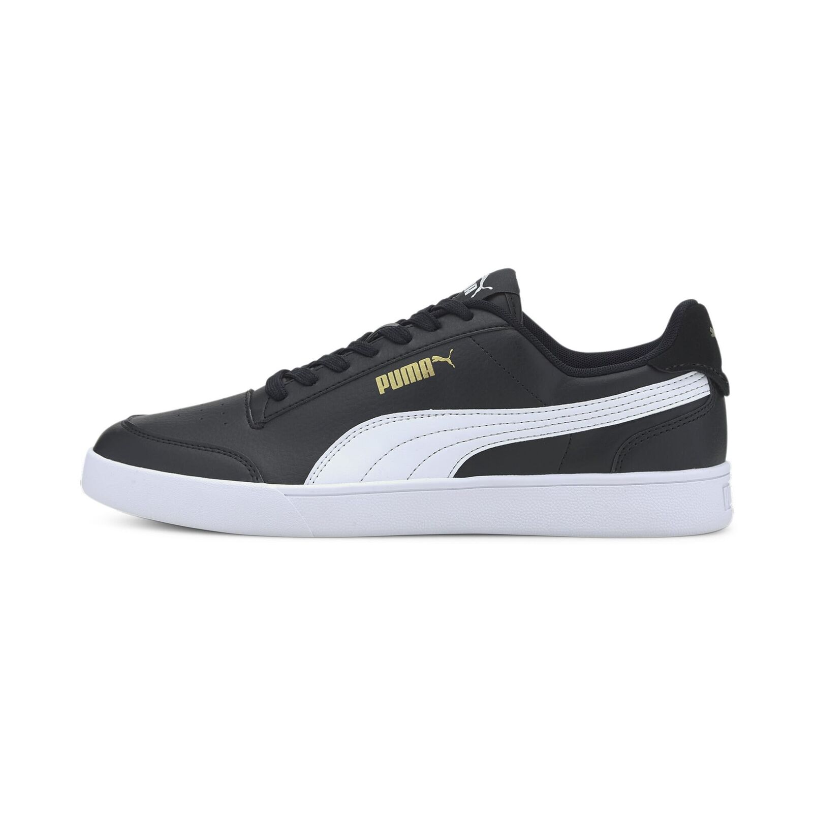 Puma Shuffle Unisex Sneakers 9 UK Puma Black Puma White Puma Team Gold