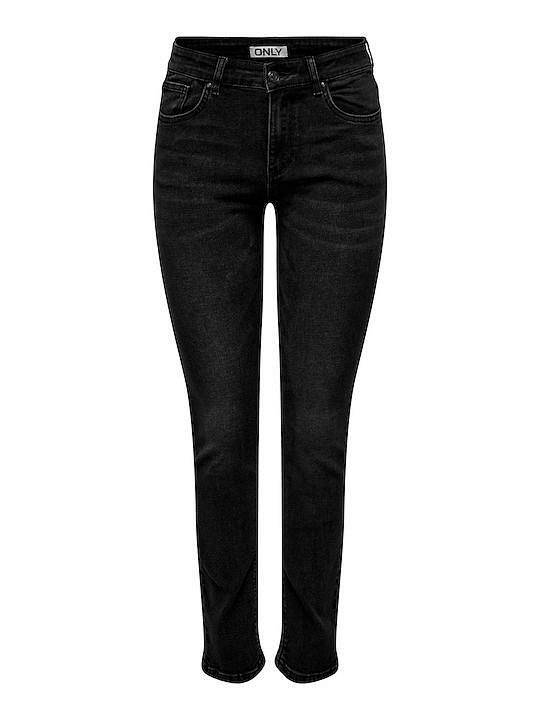Only Denim Sui Mid Slim - Jeans Nero - Taglia M Abbigliamento Donna Jeans