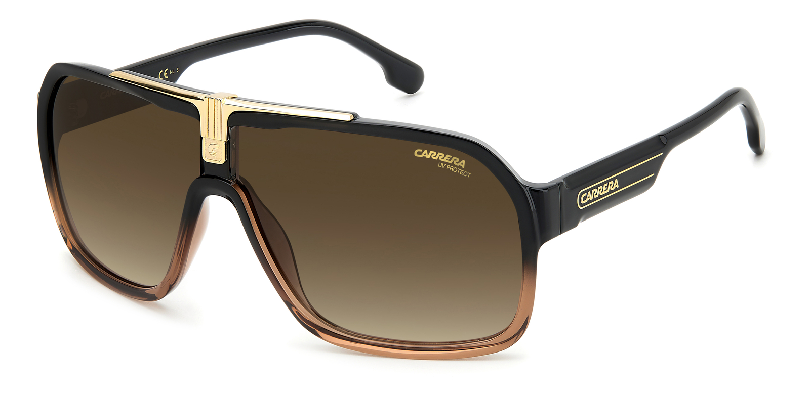 Occhiali da Sole Carrera 1014/S R60 BLACK BROWN 64/10/135 Uomo