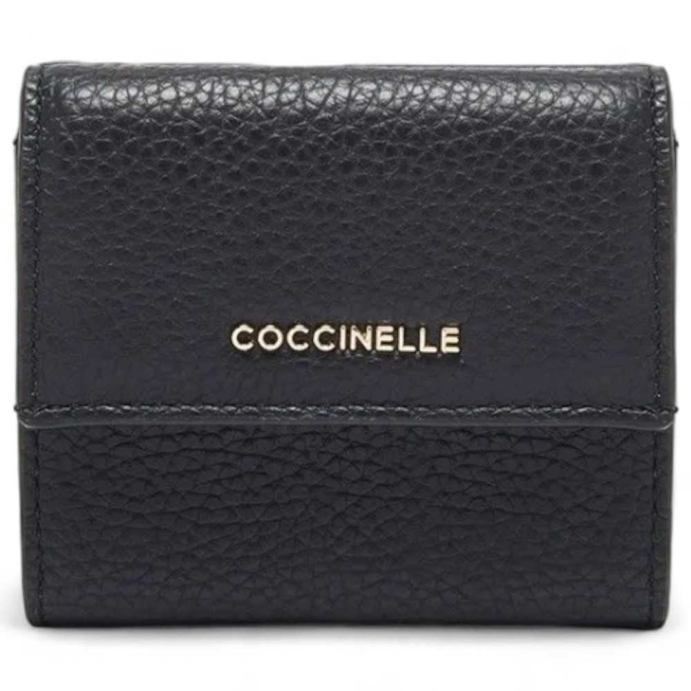 Moda Portafoglio COCCINELLE METALLIC SOFT Donna Pelle Nero - E2MW511B801001