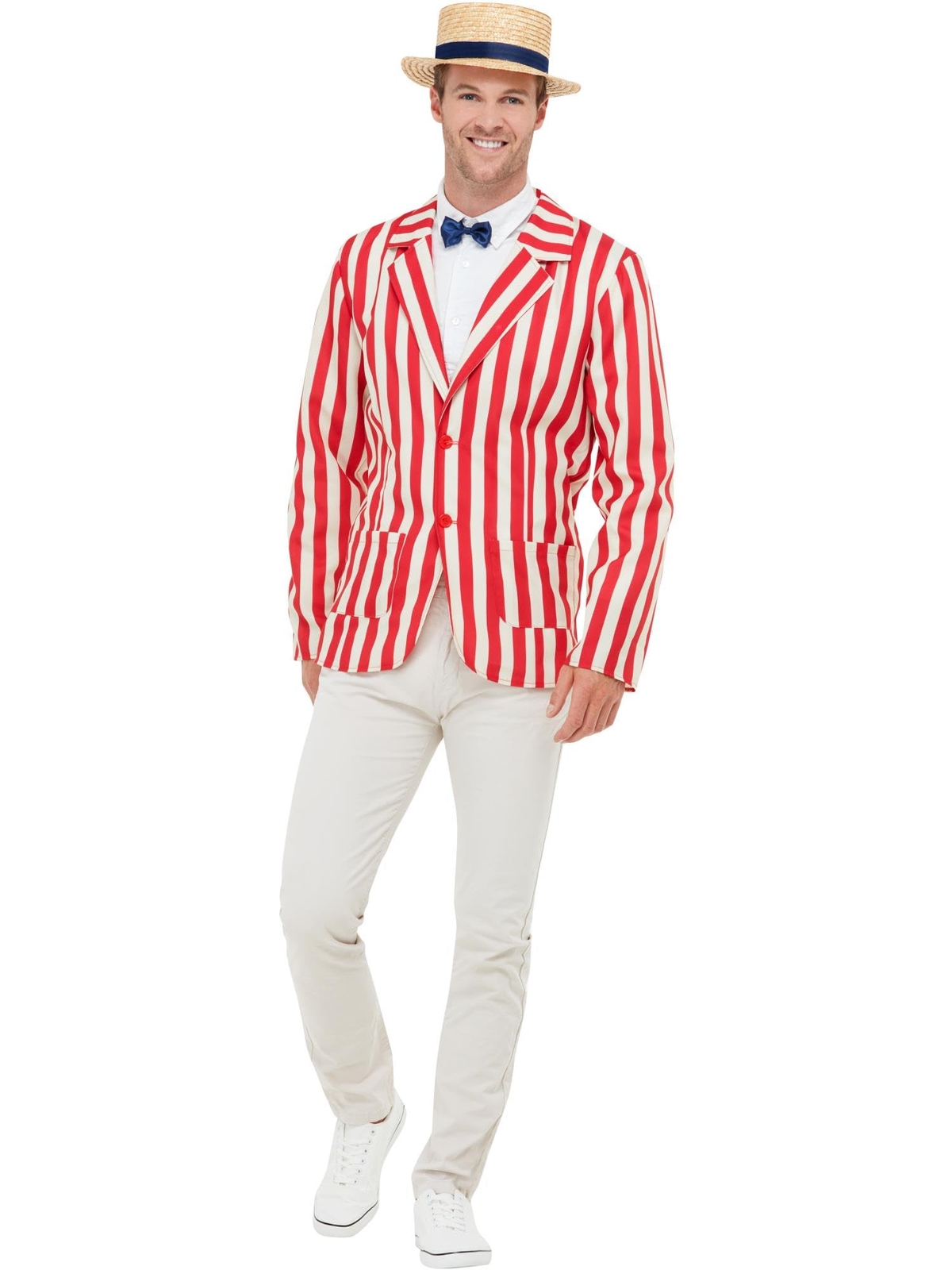 Smiffys 20s Barber Shop Costume, Red & Cream  (Size L)