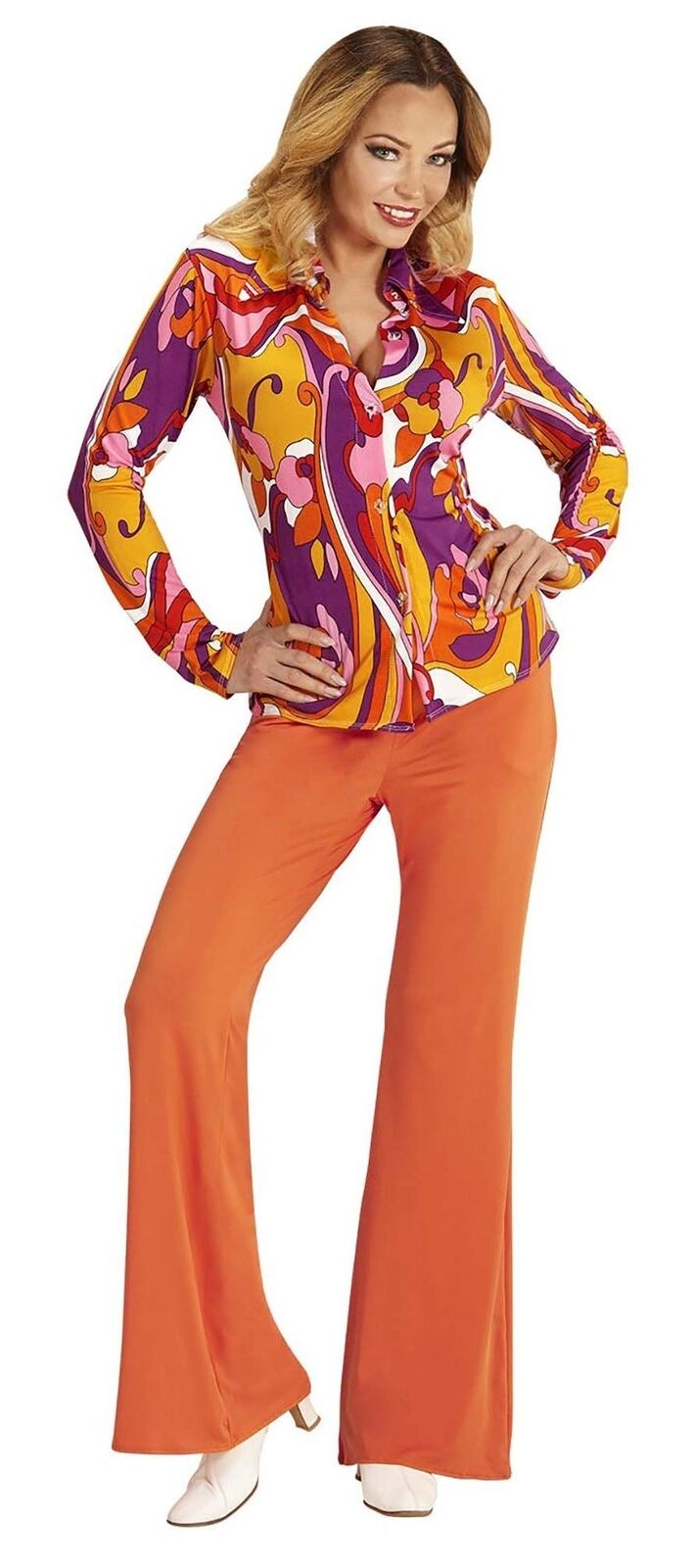 Abbigliamento Widmann: Camicia Donna Anni 70 Orchid (Tg. S/M)
